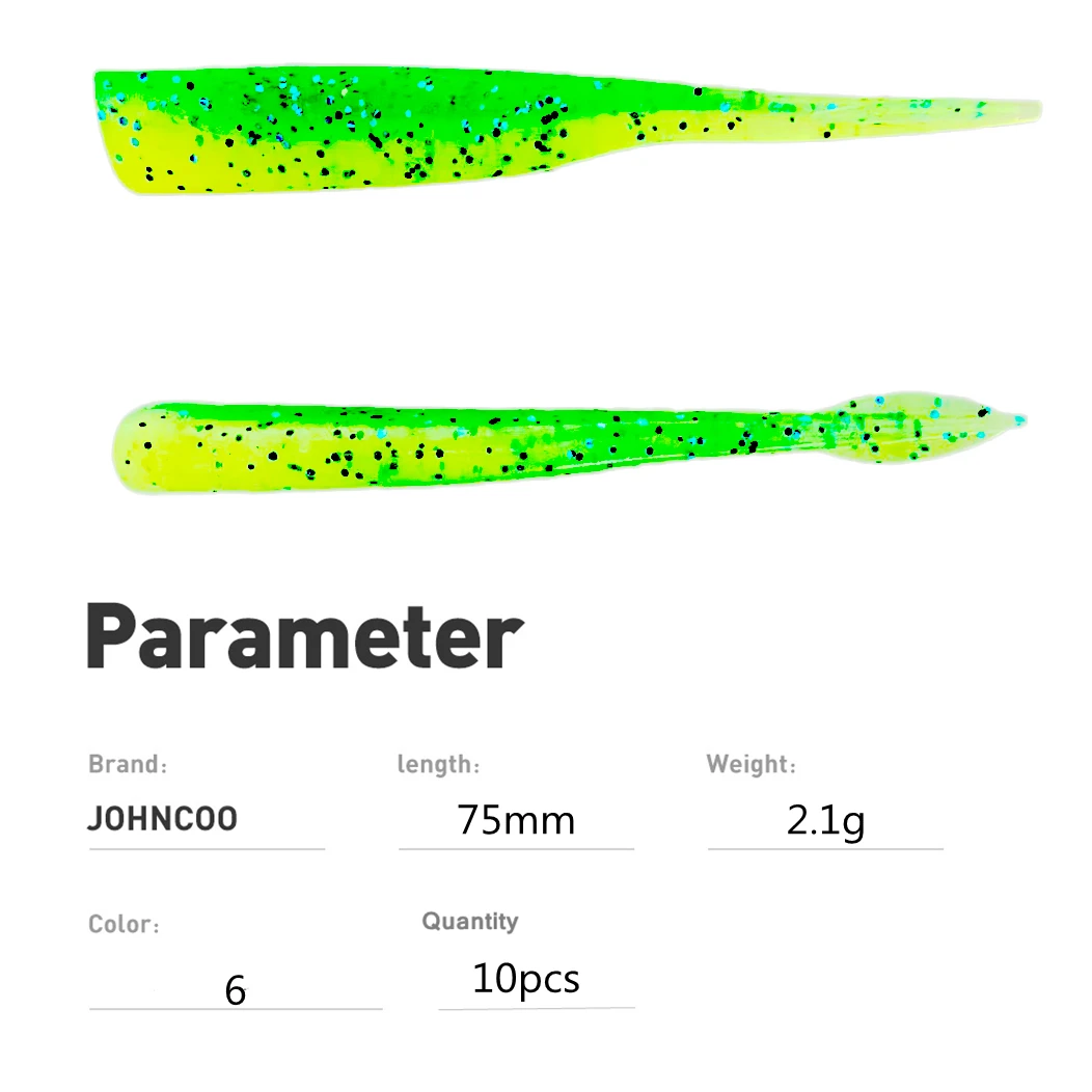 10 uds/pkt cebo de natación señuelo de pesca suave 7,5mm 2,1g anzuelo con cabeza de anzuelo Minnow pescado blando para lubina Pike perca Chub - imagen 3