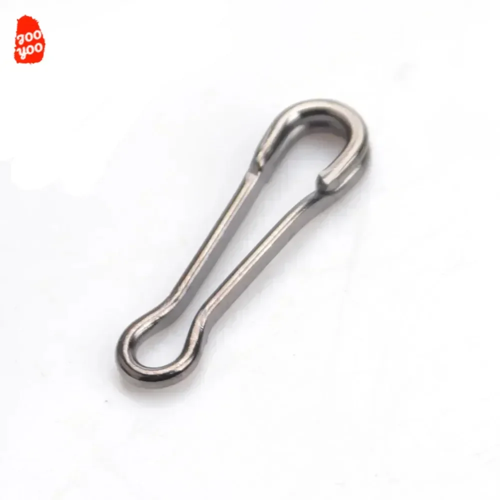 Jooyoo 10 Uds accesorios de pesca Hawaii Snap conector de pesca de acero inoxidable señuelo SnapHook Fastlock barril giratorio seguridad - imagen 3