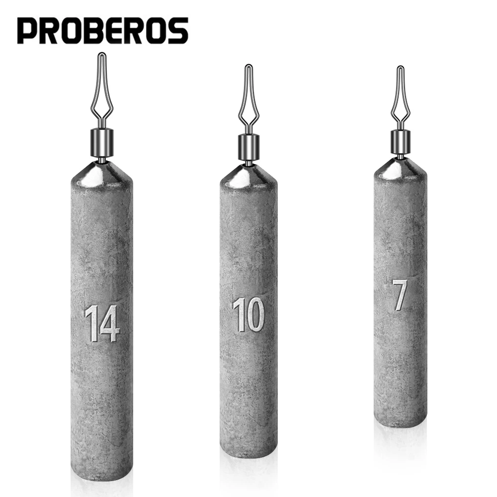 PROBEROS Plomos invertidos columna – Antienredos pesca fondo agua dulce - imagen 2