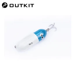 OUTKIT Lápiz Topwater de madera – Giro automático para lubina y perro