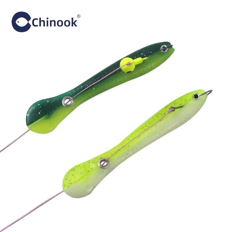 Chinook-señuelo de pesca de carpa, cebos blandos, Loach biónico, 67mm/100mm - imagen 4