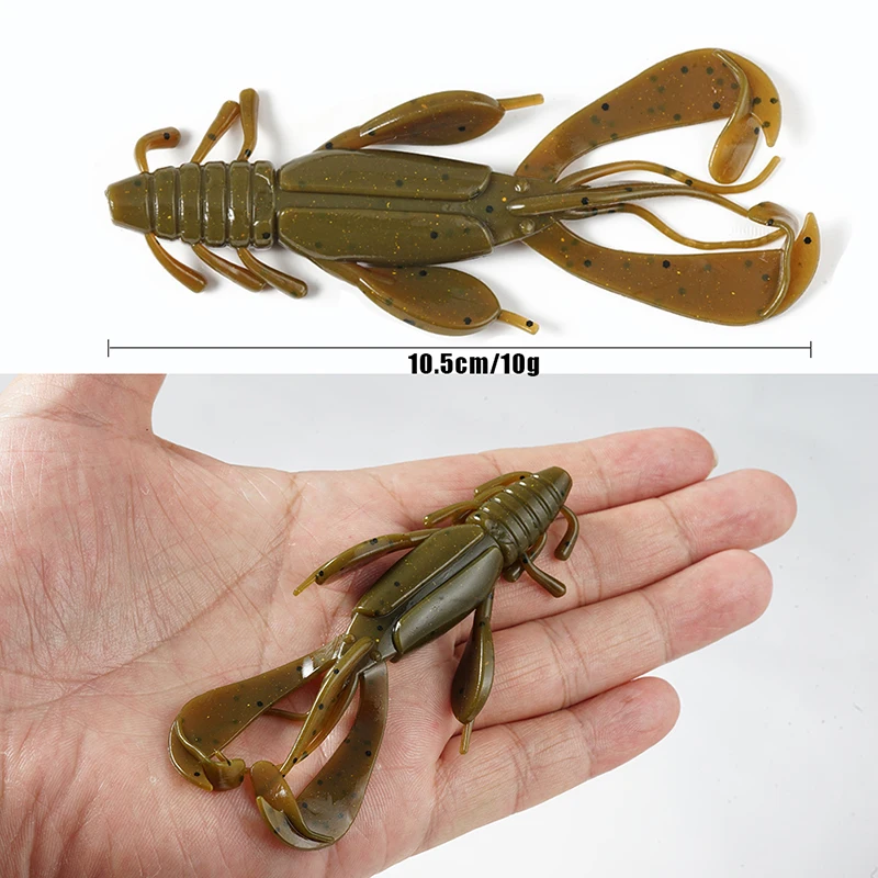 SUNMILE-SEÑUELOS DE PESCA DE 8 piezas, cebo suave de cangrejo, 10 cm/10g, cebos artificiales, Lucio, lubina - imagen 3