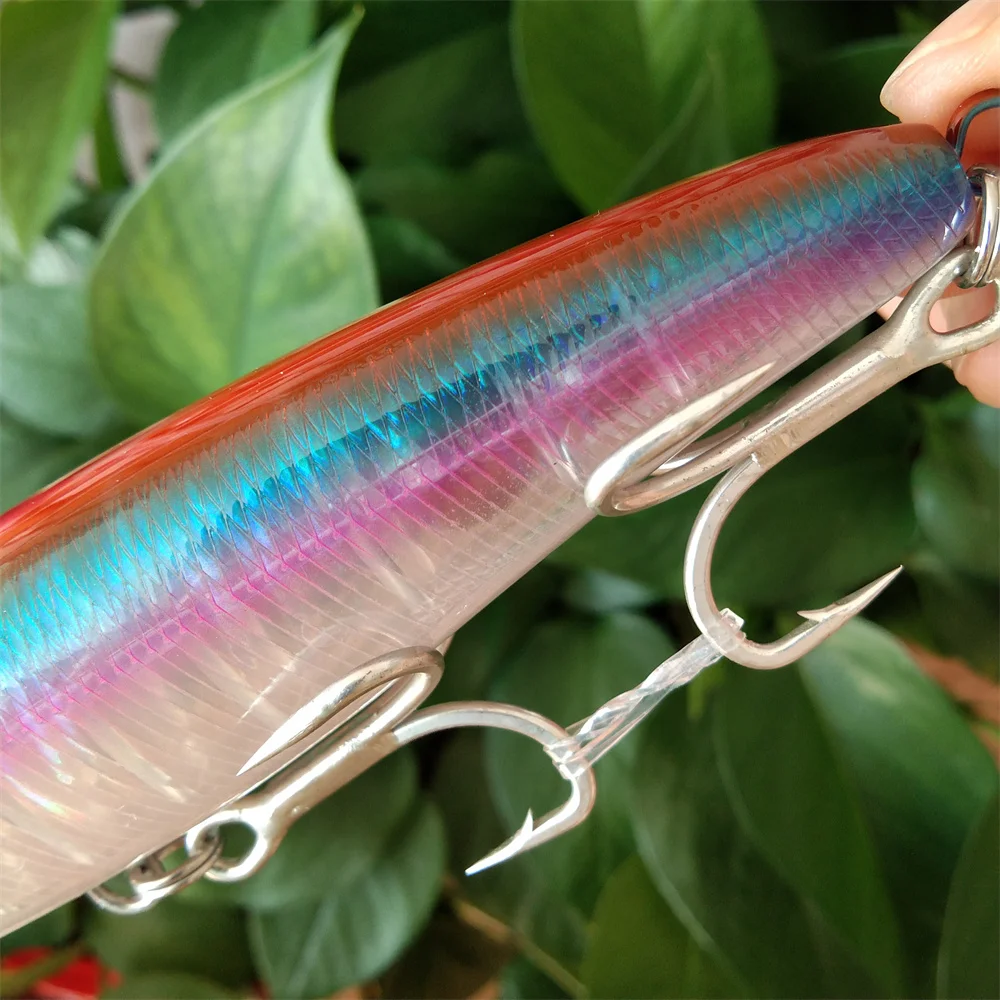 TSURINOYA 3 uds 140F Topwater Stick señuelo de pesca fanático 140mm 46g áreas profundas barco pesca agua salada cebos duros lápiz flotante - imagen 5