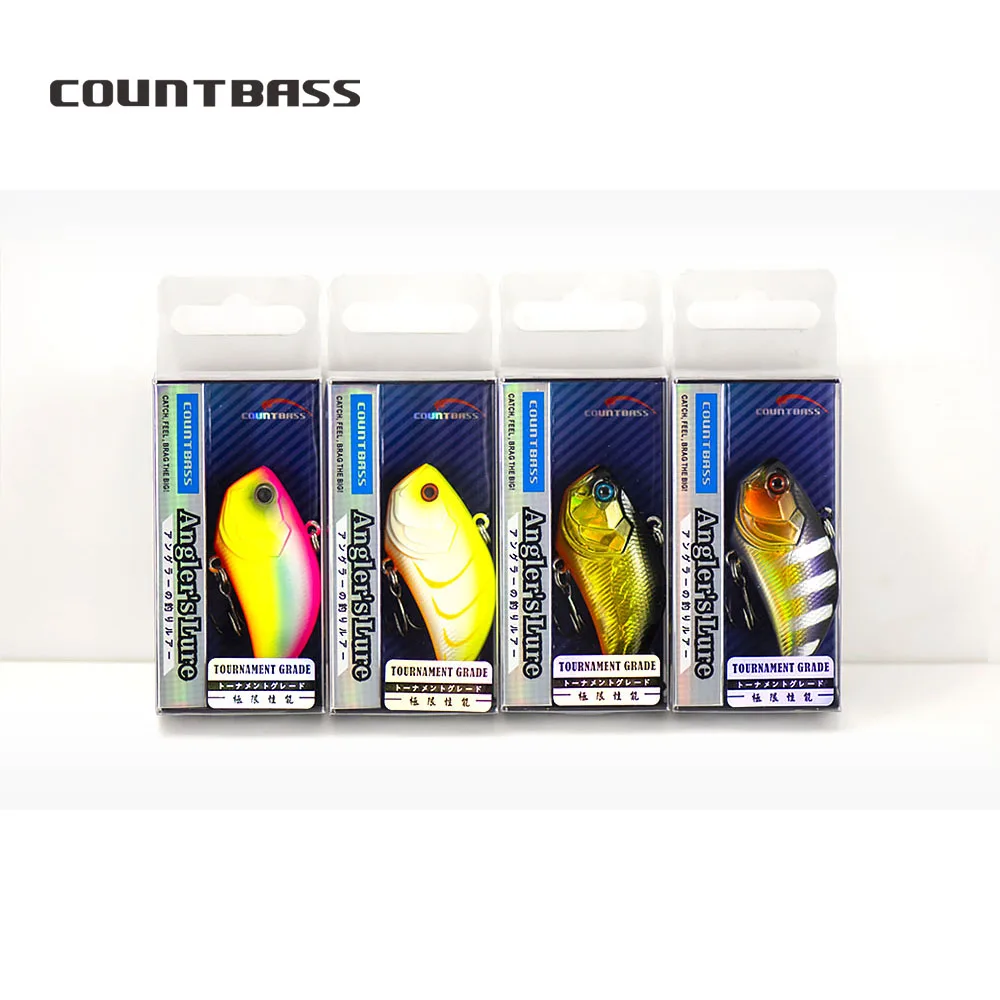 Crankbait sin labios COUNTBASS 55 mm 2-3/16" 13,5 g 1/2 oz. Señuelo sonajero cuerpo duro cebos de pesca señuelos de vibración Señuelos de pesca enchufe - imagen 5