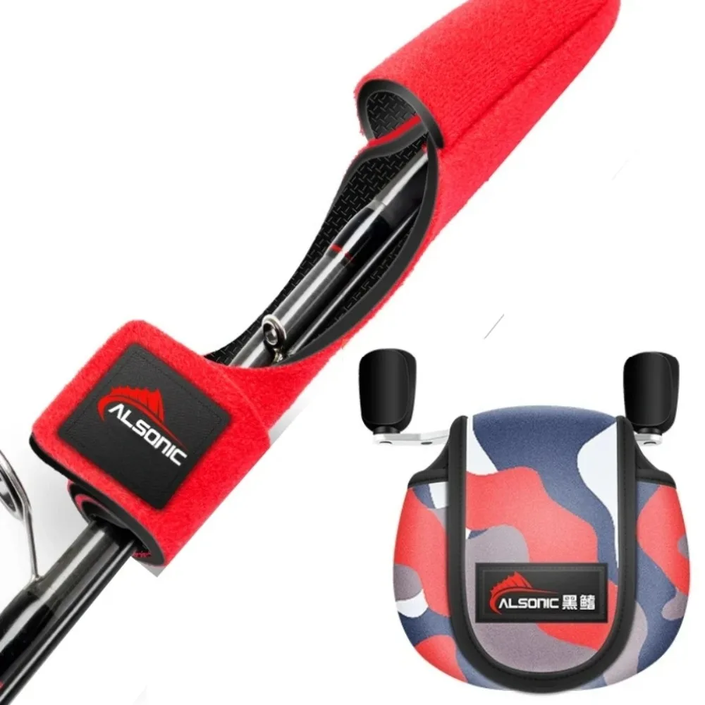 Tapa protectora para caña de pescar, funda protectora, elasticidad gruesa, sujetadores de correas, ventilación - imagen 4