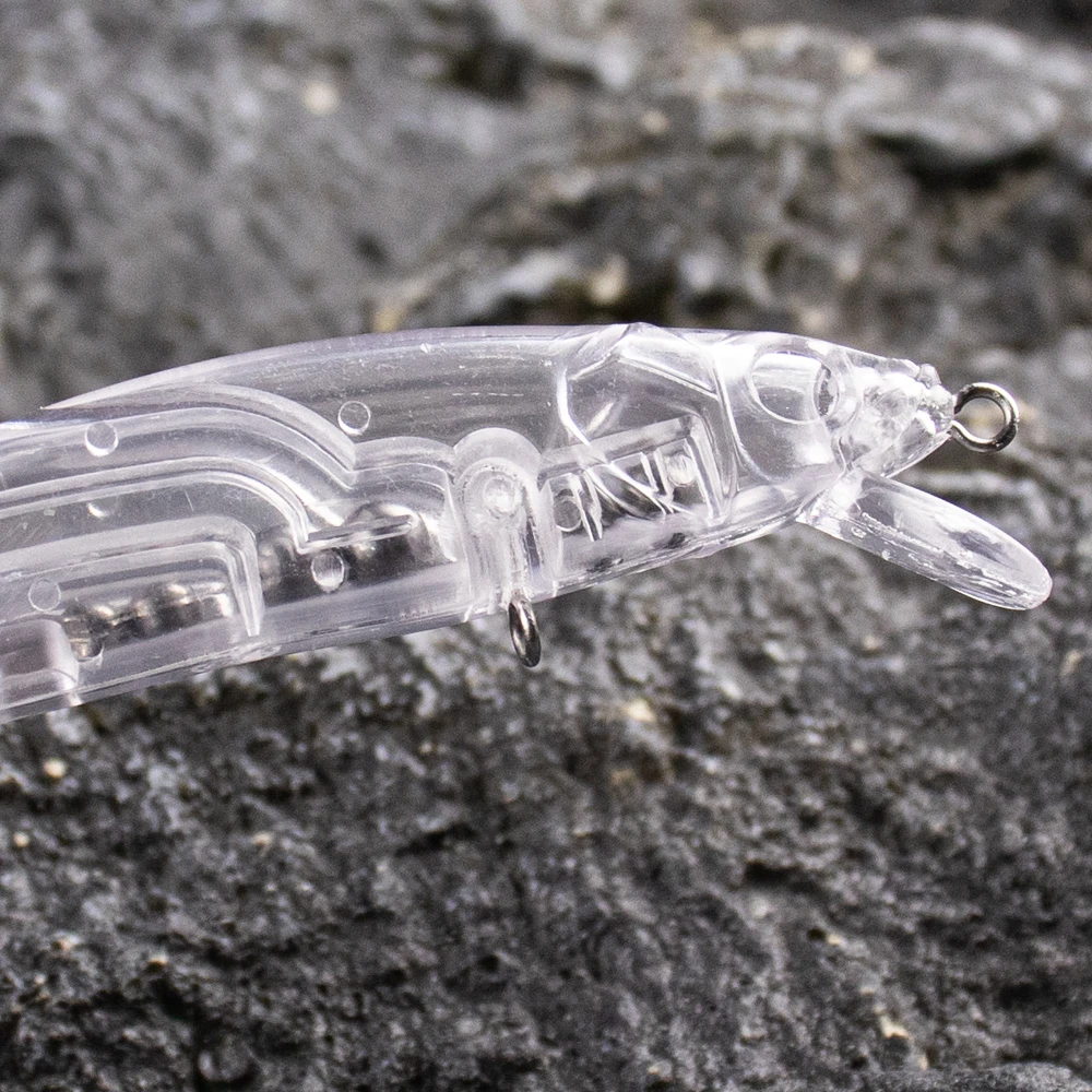 Dr.Holife Señuelos Minnow flotantes sin pintar con sonajeros - imagen 3