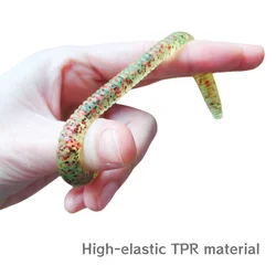 Señuelos blandos Swolfy para pesca de lubina negra flotantes TPR 13 cm 7 g