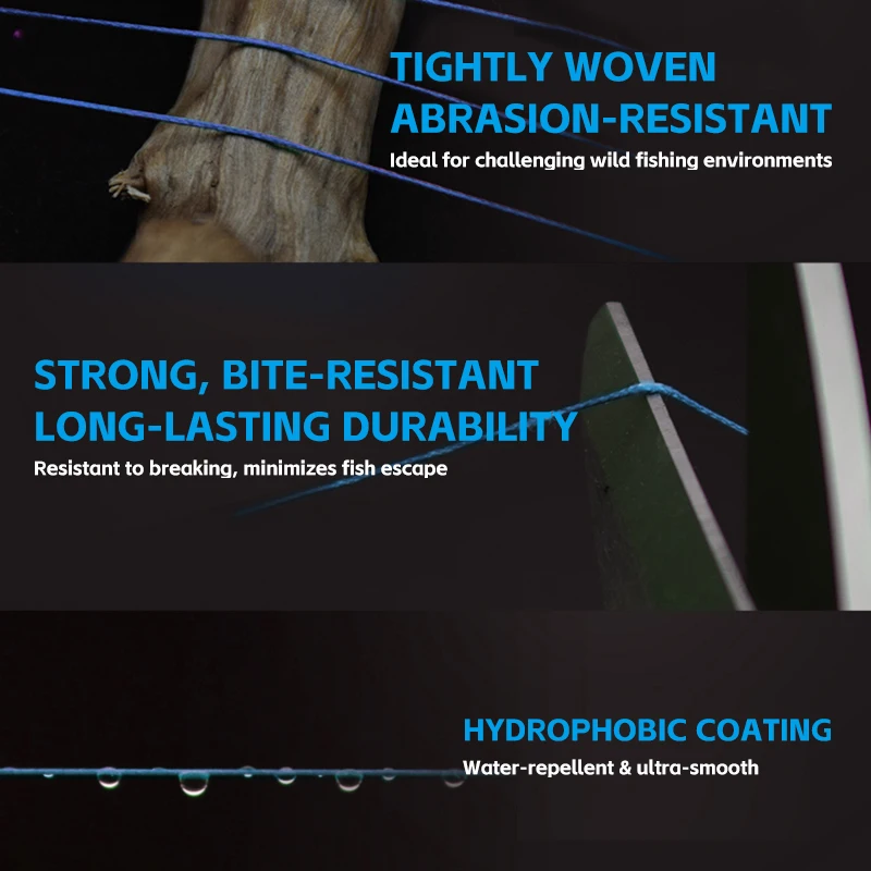 YGKX PE X8 hilo de pescar trenzado 100/150/200/300/500M líneas de Pesca multifilamento japonés suministros ríos lago mar Pesca - imagen 5
