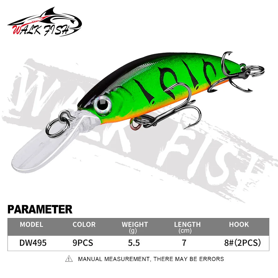 WALK FISH-señuelo de Pesca Popular de Japón, cebo para Pesca en el mar, Crankbait, 5,5g, 7,8g, 11,5g - imagen 3