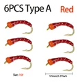 6PCS Type A Red