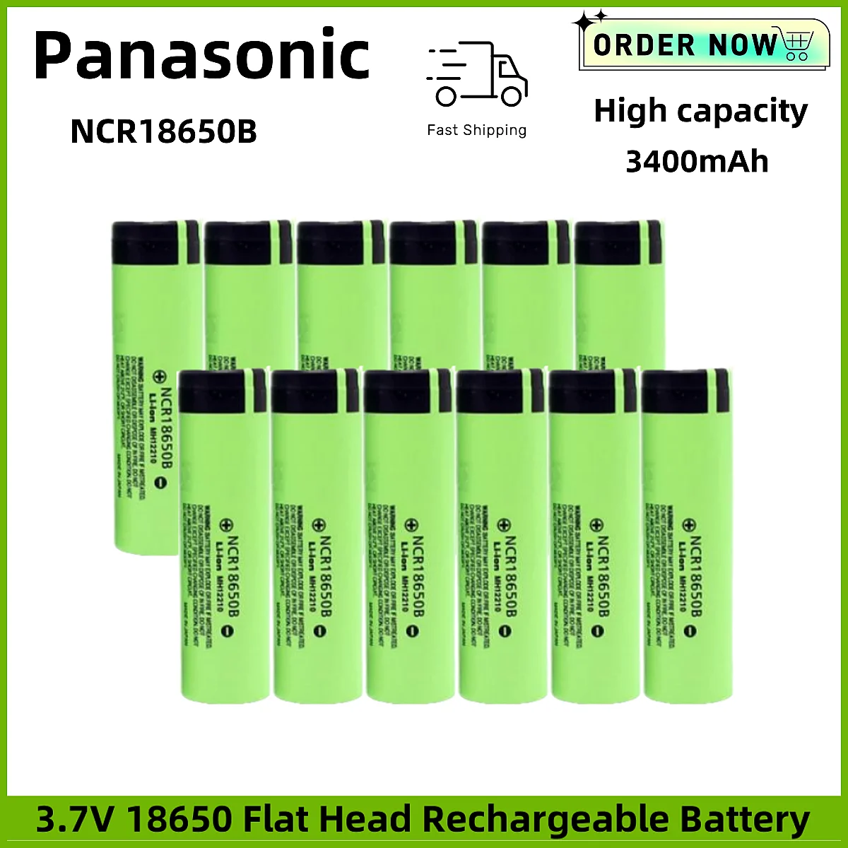 Panasonic NCR18650B Batería Litio 18650 Recargable 3.7V 3400mAh - imagen 4