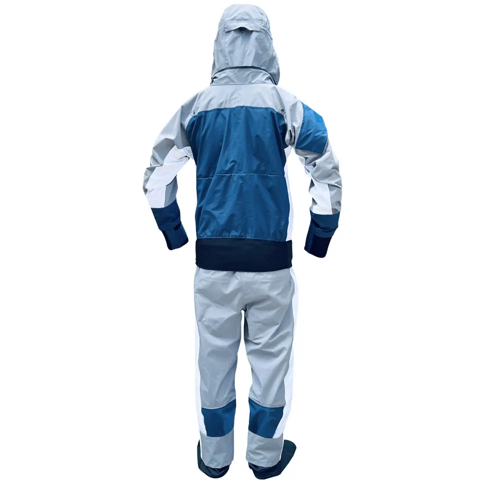 Traje seco de Kayak para hombres, Rafting en agua fría, navegación, natación, supervivencia, SUP, remar, ropa cálida impermeable en invierno - imagen 3