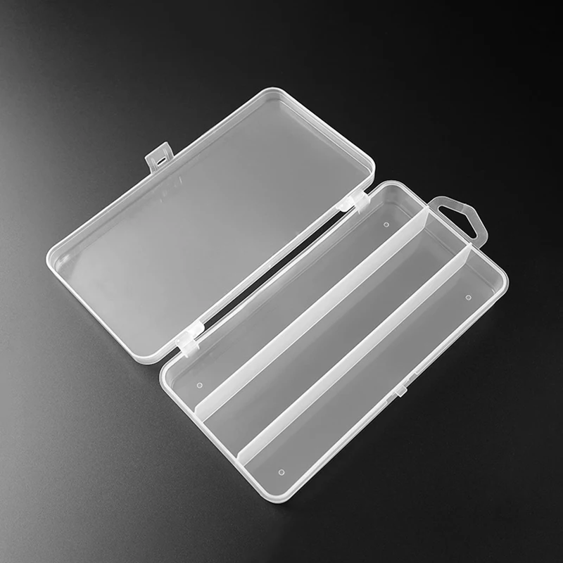 Caja de aparejos de pesca con 3 compartimentos, caja de almacenamiento para anzuelos y señuelos de pesca, organizador de herramientas y accesorios - imagen 3