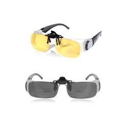 Lupa para miopía, gafas polarizadas para pesca, binoculares para miopía al aire libre, telescopio, gafas de lectura deportivas, gafas de sol con Clip
