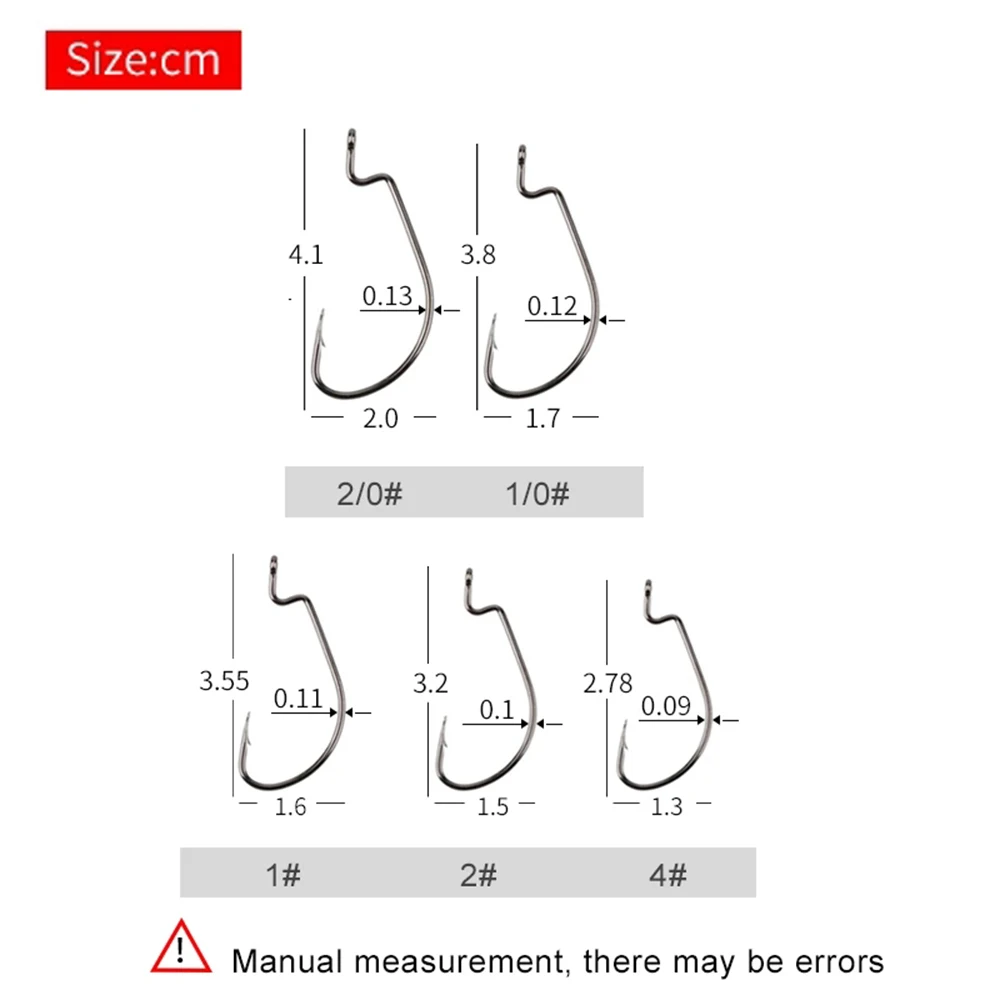 ZURYP-juego completo de cebo blando de silicona con anzuelo de pescado, juego de cuentas de plomo, Señuelos de Pesca, Texas Rig - imagen 4