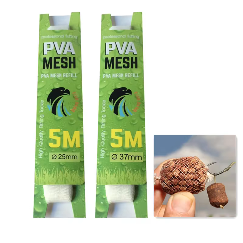 Bolsas de PVA soluble para pesca de carpa – Malla alimentadora ecológica