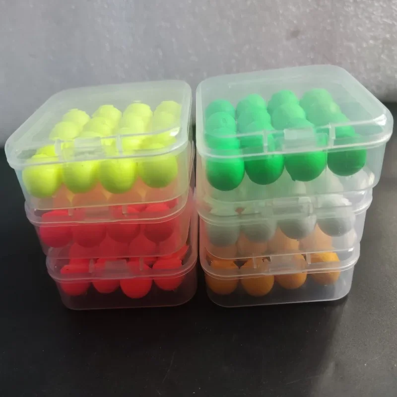 16 unids/caja Bola flotante de pesca 12mm cuentas de espuma carpa europea grupo de peces flotadores cebo flotante señuelo europeo pesca llamativa - imagen 4