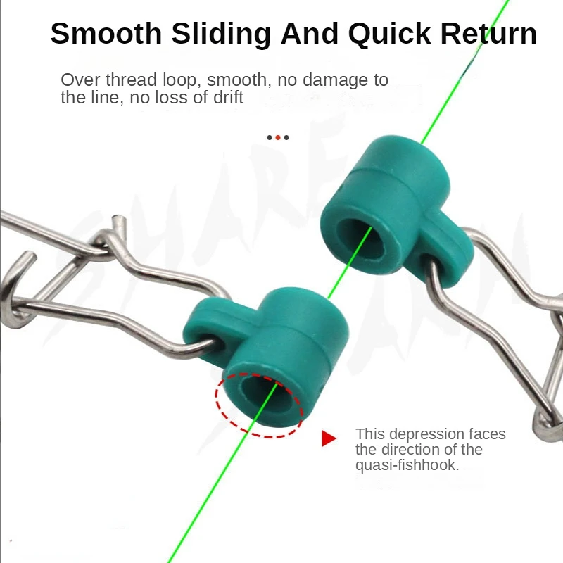 Mosodo-deslizador de peso de pesca, cabeza de plástico, fuerte broche de Pesca de Mar, equilibrio giratorio con enganchado, línea deslizante para pesca trenzada - imagen 4