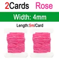 2pcs Rose 4mm