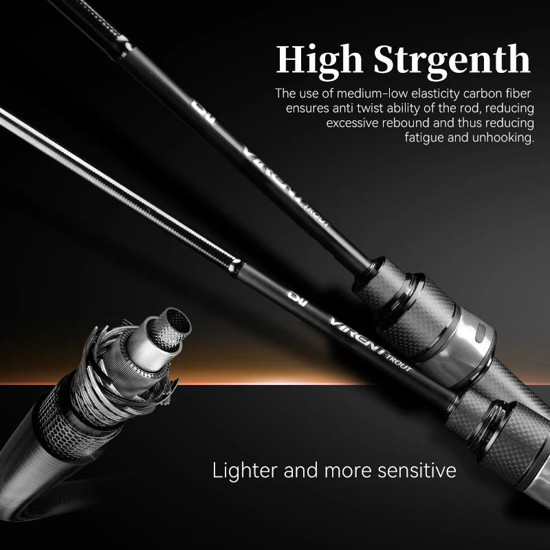 Caña Spinning Carbono Tsurinoya BFS Virent – Ultraligera trucha - imagen 3