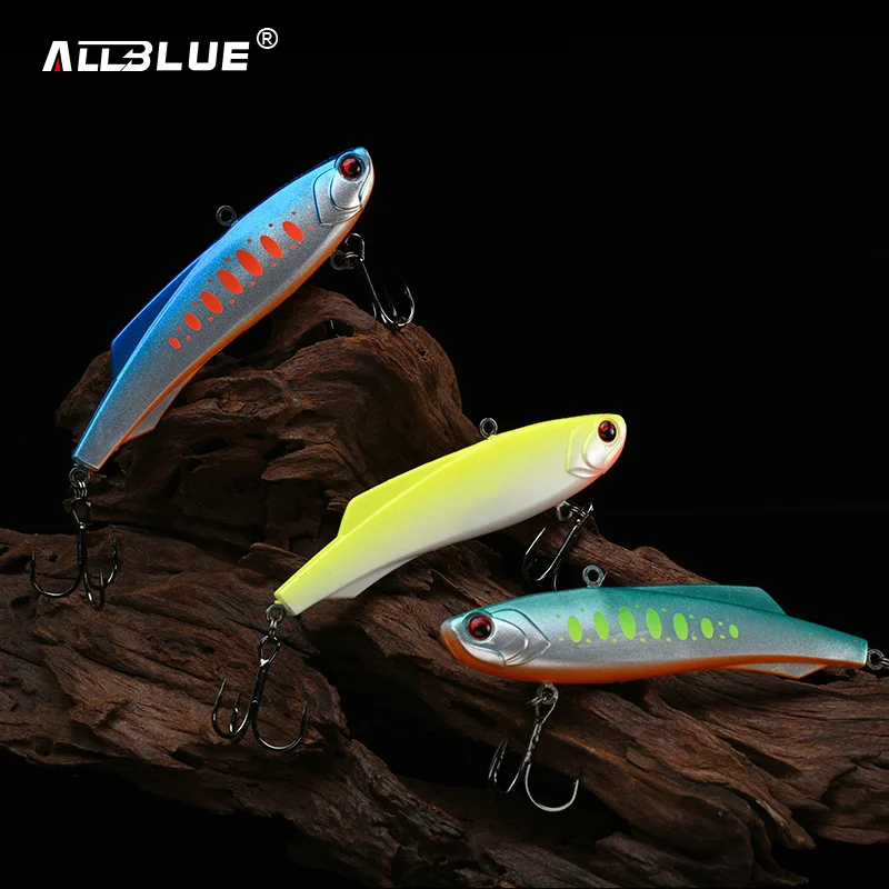 ALLBLUE-señuelo de pesca Shiriten Vibe, cebo Artificial de 105mm y 38g, vibración deslizante, para lubina y Lucio, engranaje Wobbler de hielo para invierno - imagen 4
