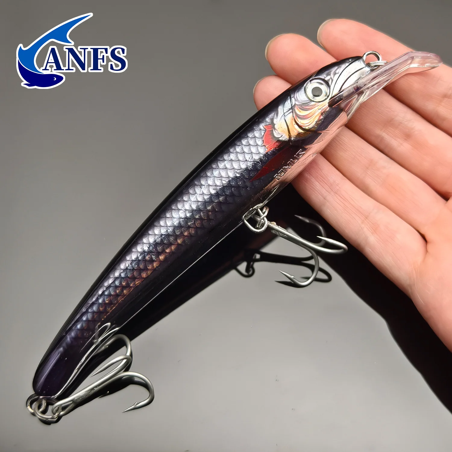 Señuelo de pececillo grande, 17,5/6,88 pulgadas, señuelo de pesca realista, cebo Artificial duro, material de pesca fresco para pescador, 1 ud. - imagen 4