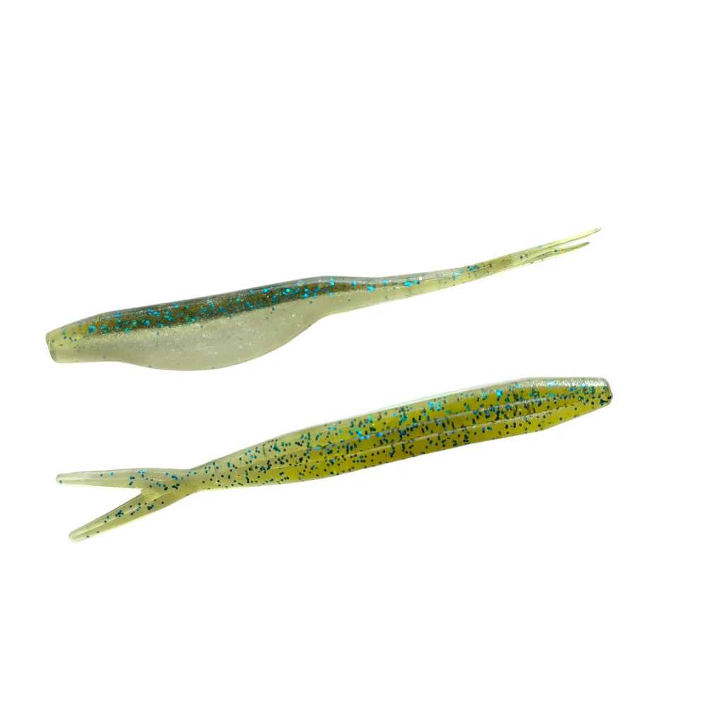 Señuelos blandos Super Fluke MUKUN para bass, lucio y perca