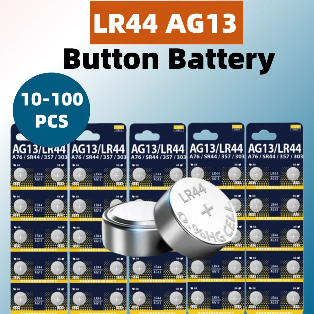 Pilas de botón LR44 – AG13 SR44 357 para electrónica de pesca - imagen 2