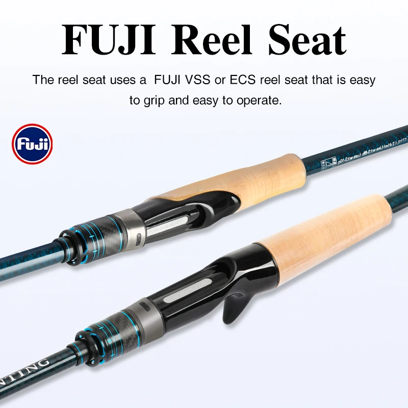 Caña de pescar de fundición larga TSURINOYA FOX HUNTING 732L 762ML 782ML caña de 2 secciones MF acción fundición caña de Lucio - imagen 4