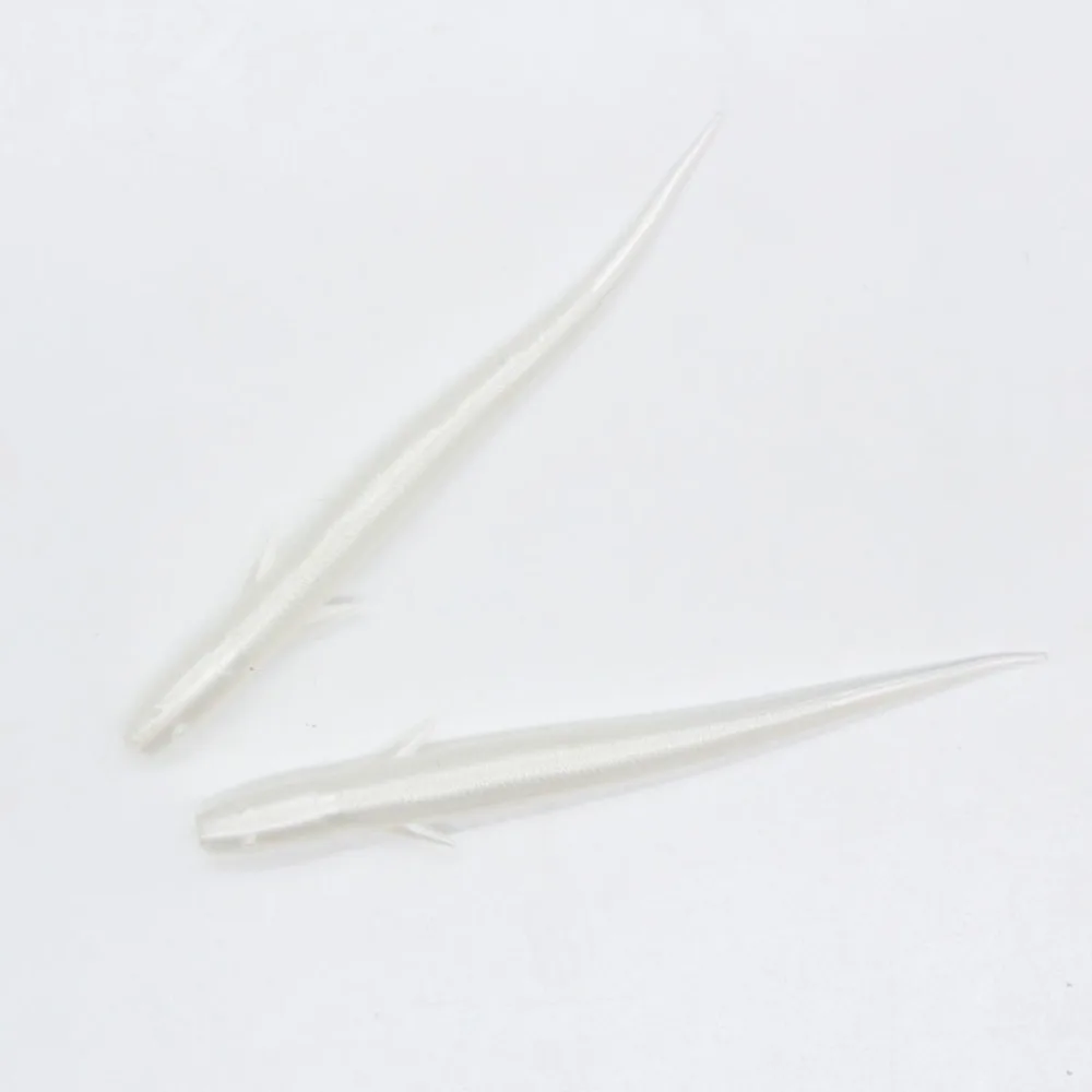 Señuelo de pesca de cola blanda, cebo de 10cm, 3g, de silicona, con olor a pescado, 10 piezas - imagen 4