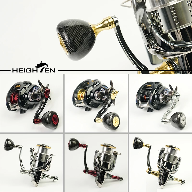 Perilla de carrete de fibra de carbono HEIGHTEN, 36 mm de diámetro, accesorios de modificación de pesca con señuelo ultraligero - imagen 2