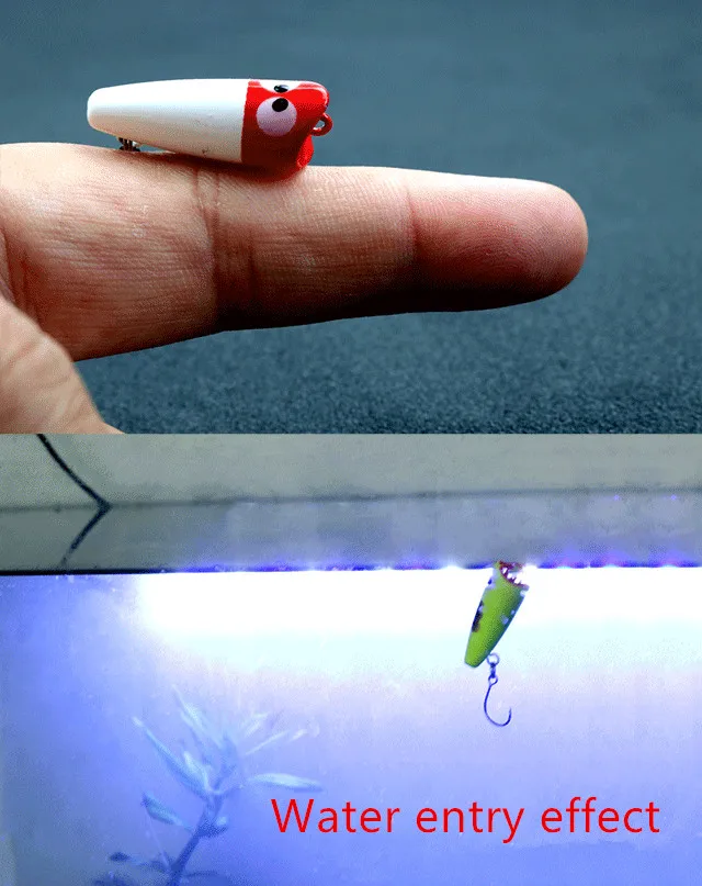 SWOLFY 1 Uds Topwater Mini Popper señuelo 25mm 1,5g Micro Wobbers flotantes para Pesca cebo duro Pesca lubina carpa aparejos de Lucio - imagen 4