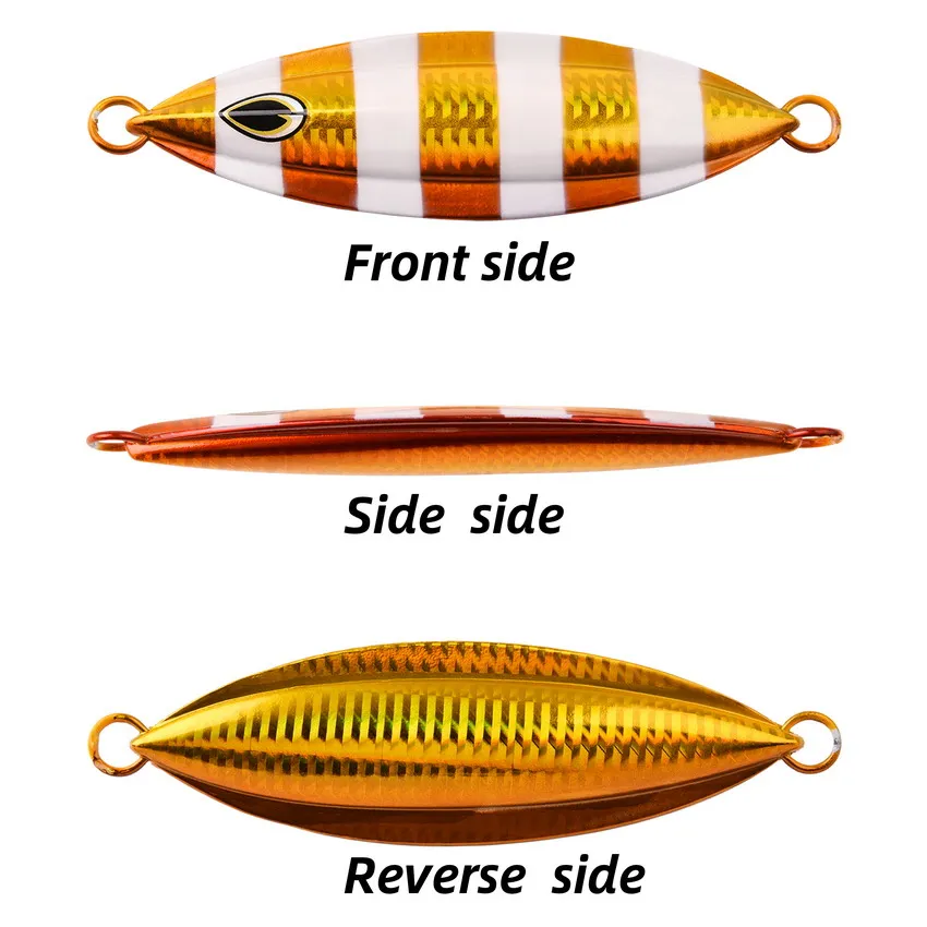 Señuelo de pesca de plantilla lenta, brillo nocturno de Metal de alta calidad, 40g, 60g-200g, fregaderos rápidos, pesca en barco de aguas profundas, cebo de caballa Marlin, 1 Uds. - imagen 2