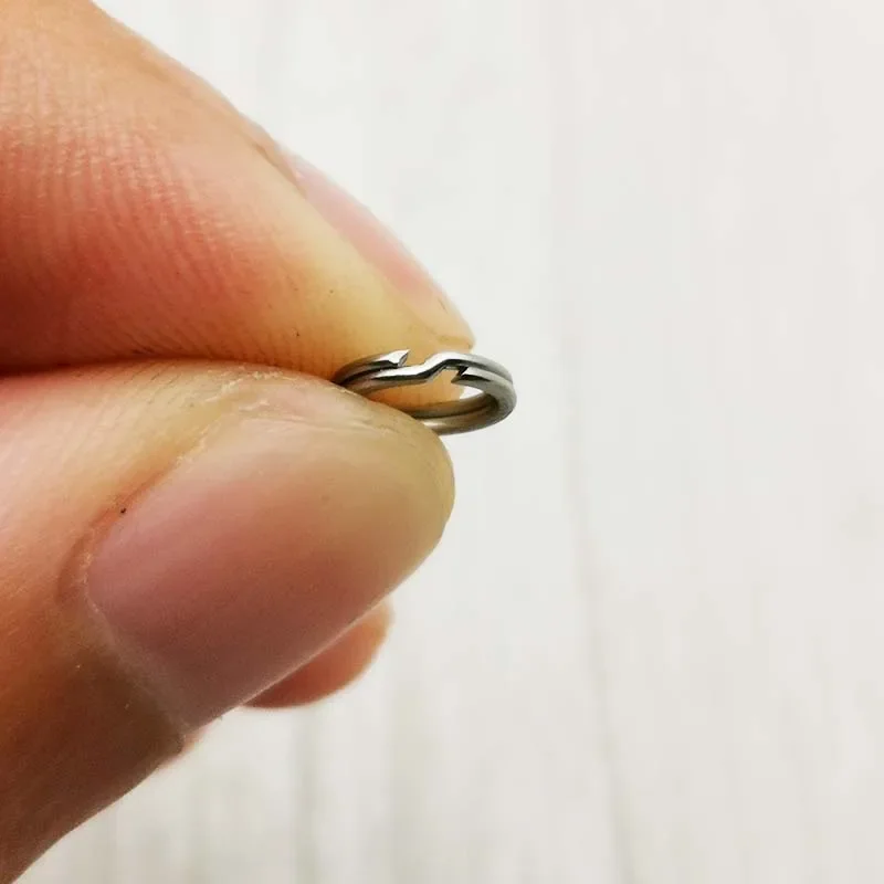 50 unids/lote de anillos divididos de pesca de acero inoxidable, señuelo, anillo sólido, bucle para manivela en blanco, conectores de cebo, aparejos, Kit de herramientas, accesorios - imagen 3
