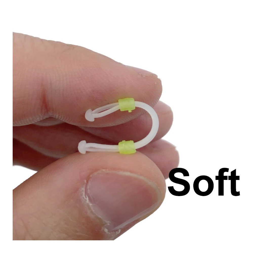 Dispositivo de contactor de anzuelos dobles de silicona, 20 piezas, bifurcación espacial, ocho tipos de espacio, línea de frijol, herramienta de atado giratorio - imagen 5