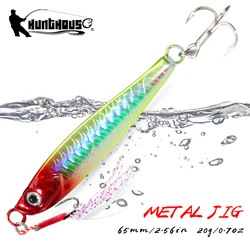 Hunthouse-señuelo de pesca con plantilla de Metal, 65mm, 20g, cebo de fundición para tierra de agua salada, cuchara de Jigging, cebos duros para lubina, bagre, LW850