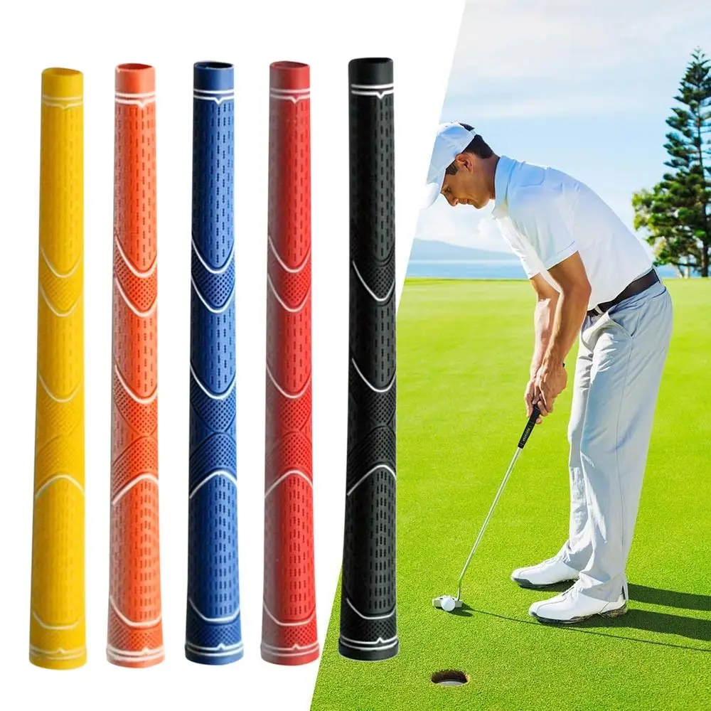 Nuevos empuñaduras de goma para palos de Golf, mango Universal estándar de tamaño mediano resistente al desgaste, planchas antideslizantes de varios colores, maderas - imagen 3