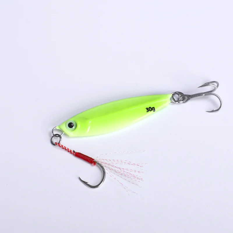 AS Glow Jig Shore-cuchara fundida, plantilla rápida luminosa, velocidad Vertical, hundimiento, Pesca, Jigging de Metal, cebo Artificial, señuelo de mar, pescador - imagen 5