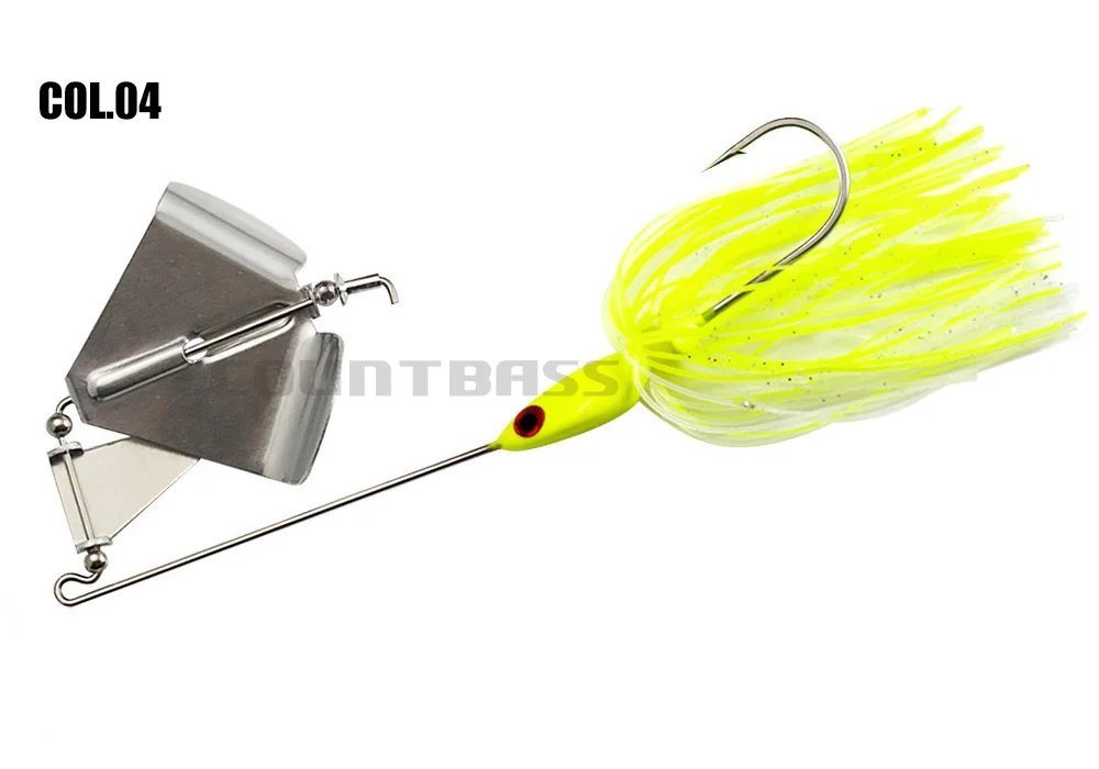 COUNTBASS 3/8oz Súper Cantidad De Buzzbaits con anzuelo VMC 4/0, Faldas Sililcone ensambladas, Señuelos de Pesca de Agua Dulce