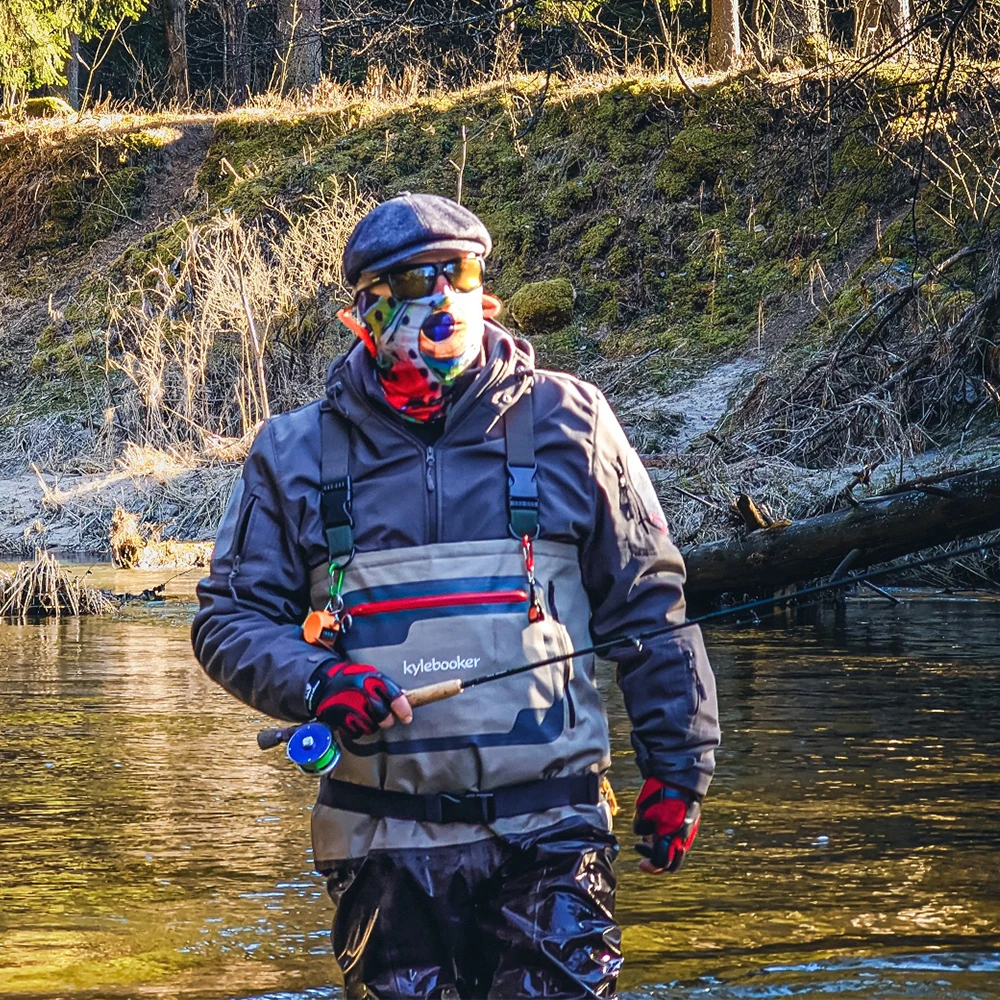 Botas de pesca con mosca transpirables para hombre, medias impermeables, ligeras, para el pecho - imagen 3