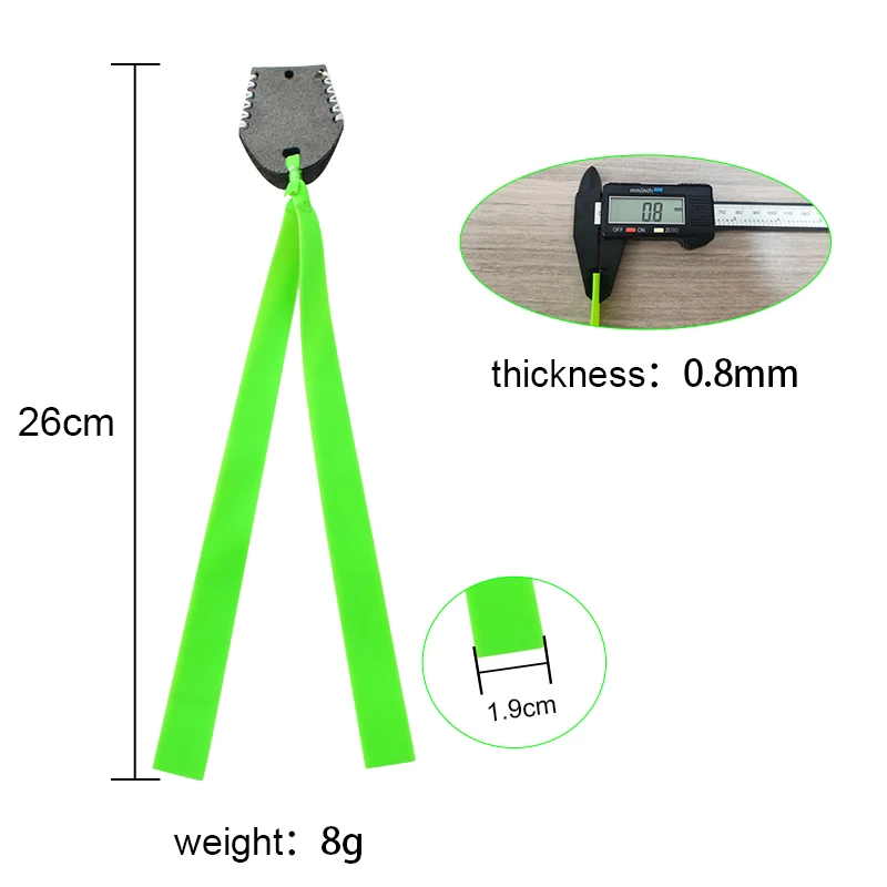 Tirachinas banda de goma para tiro especial, Bolsillo grande de cuero, alta elasticidad, resistencia a tirar, banda de goma, accesorios para tirachinas - imagen 2