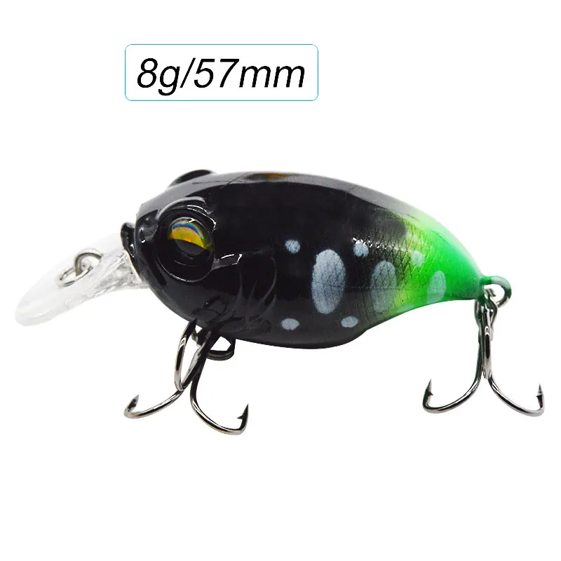 JYJ-señuelo de pesca de 57mm y 8g, crankbait, wobbler, sonajero, trucha ruidosa - imagen 5