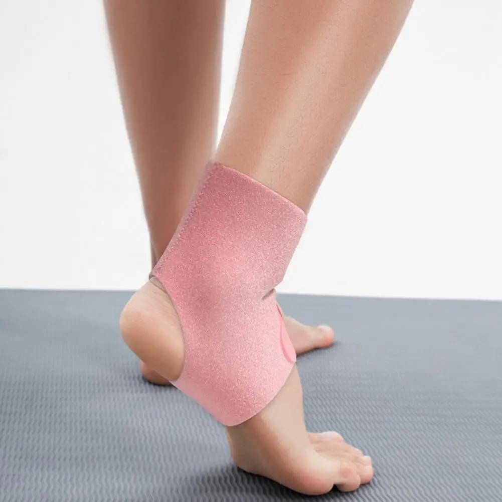 Tobillera con soporte para tobillo, talón abierto, antideslizante, transpirable, alta elasticidad, compresión de articulación de tobillo, manga de tobillo para deportes, 1 ud. - imagen 4