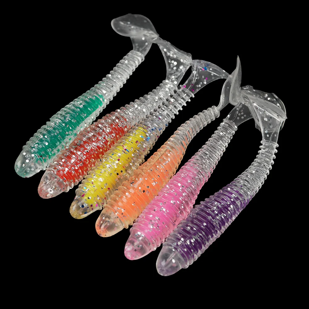 10/12 Uds. Señuelos blandos cebo de silicona 6,5 cm productos para pesca en el mar PVA Swimbait Wobblers aparejos artificiales - imagen 2