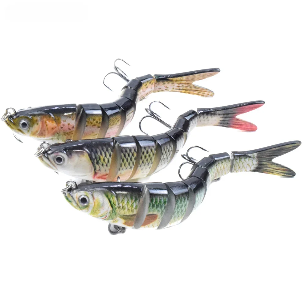 1pcs 14cm 27g Sinking Wobblers 8 Segments Fishing Lures Multi Jointed Swimbait Hard Bait Fishing Tackle For Bass Isca Crankbait - imagen 2