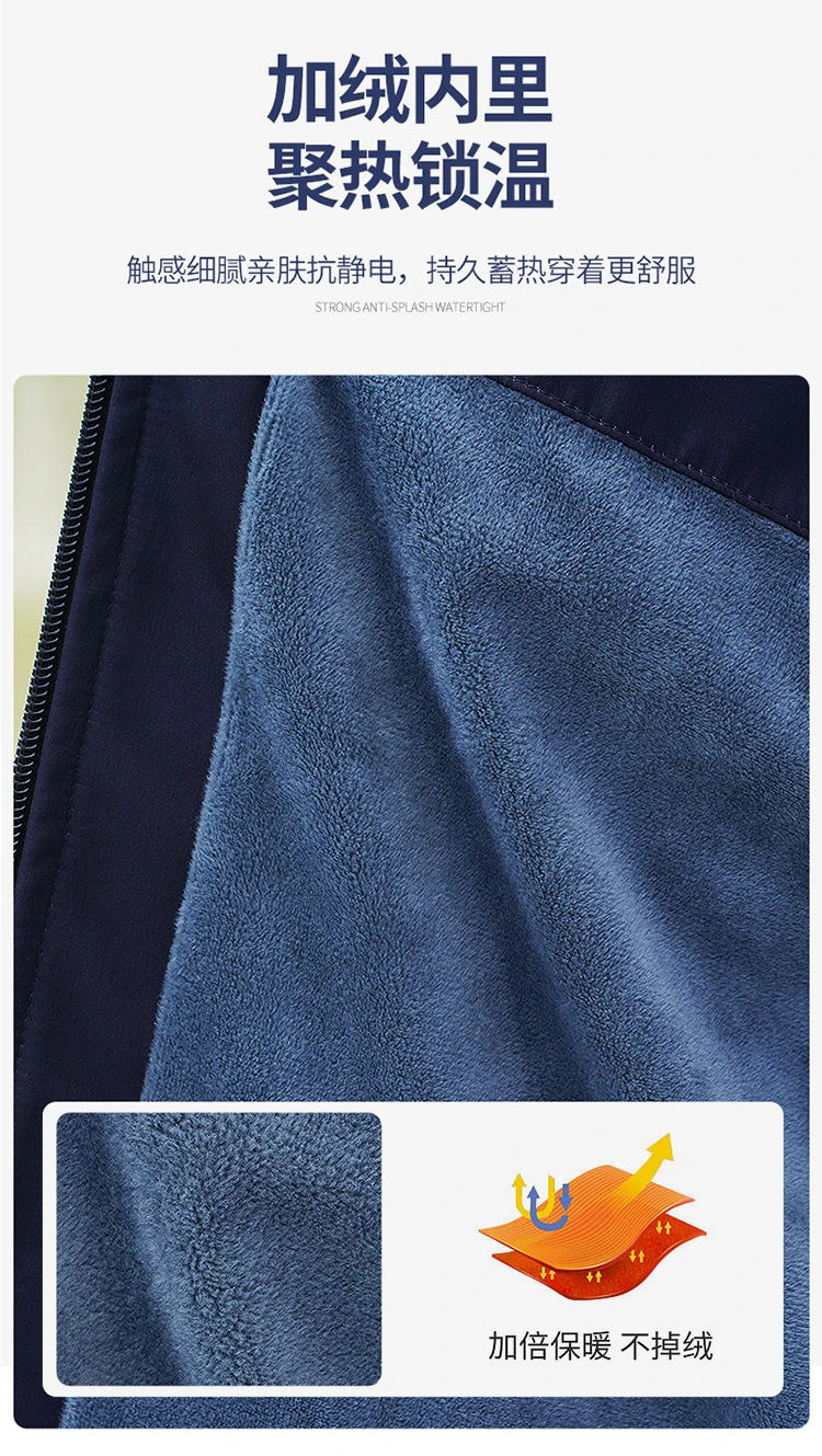 Chaqueta pesca impermeable invierno forro polar transpirable - imagen 5