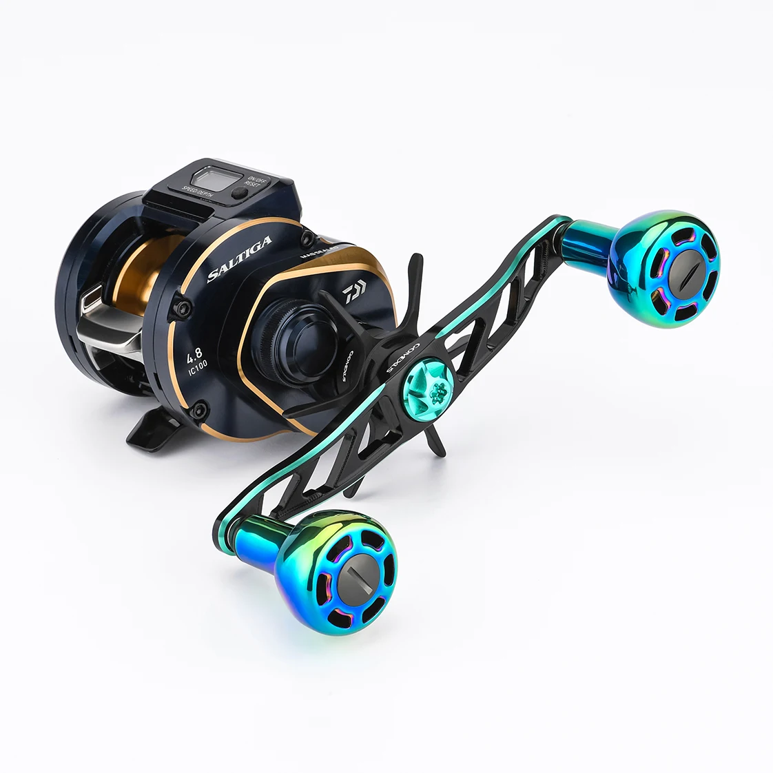 Perilla de alimentación de carrete de titanio Gomexus 30mm TA30 para Shimano CQ Tranx Curado Stella Daiwa Ryoga Zillion Tatula Exist LT baitcaster - imagen 4