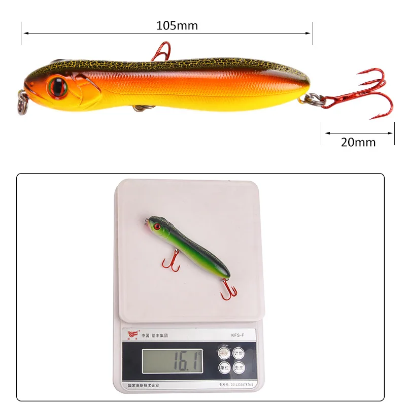 Snakehead-Cebo duro de 10cm/15,6G para pesca en el mar, cebo de simulación, productos de aparejos de pesca - imagen 5