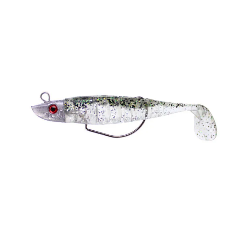 Jig Head plomo puro con anzuelo offset y doble anilla para vinilo - imagen 2