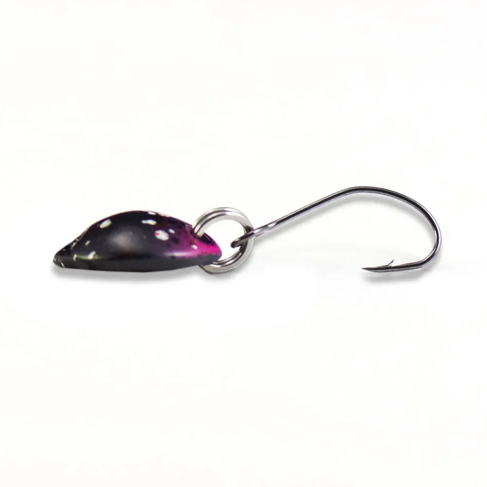 Countbass 6 uds cuchara de fundición 14x11mm, 1,6g, 1/16oz con un solo anzuelo coreano, Señuelos de Pesca, cebo para peces, trucha, Lucio, lubina, pescado - imagen 5